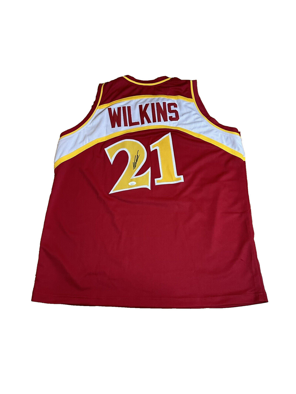 Dominique Wilkins Signed "Human Highlight Film" Custom Jersey Atlanta Hawks JSA